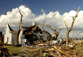 The township of Greensburg will be rebuilt as a sustainable model using green building methods as well as technology to prevent futher devastation by tornadoes.