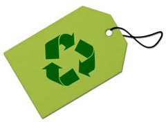 The most commonly recognised recycling symbol.