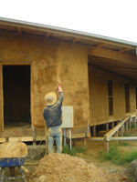 Strawbale rendering at Merrimu Strawbale rendering at Merrimu