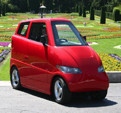 Zippy Tango electric car producing zero emissions and you can park it just about anywhere!