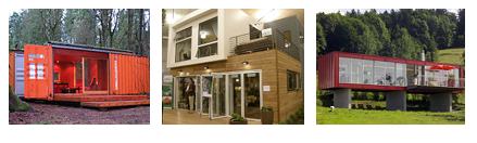 An example of some shipping container homes, from basic right up to architectural designs.