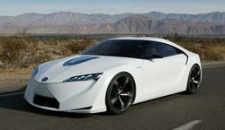 The Toyota FT-HS concept car, could be the new Supra, all with hybrid technology.